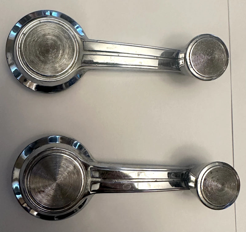 1962-1968 GM Chevrolet Impala OEM Window and Wing Cranks Chrome Knob